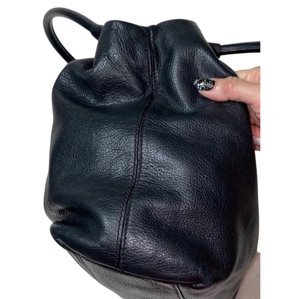 Kate Spade Stevie Black Leather Gathered Shoulder Bag Tote Purse EUC - Picture 6 of 11